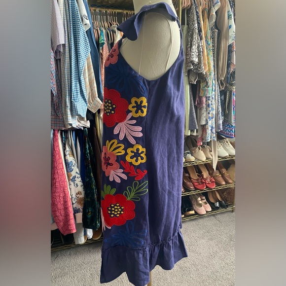 Andree by UNIT Simply Adore You Floral Dress - Navy Midi Dress Size M - Picture 5 of 12